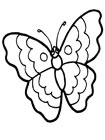 Бабочки - картинки для разукрашивания
