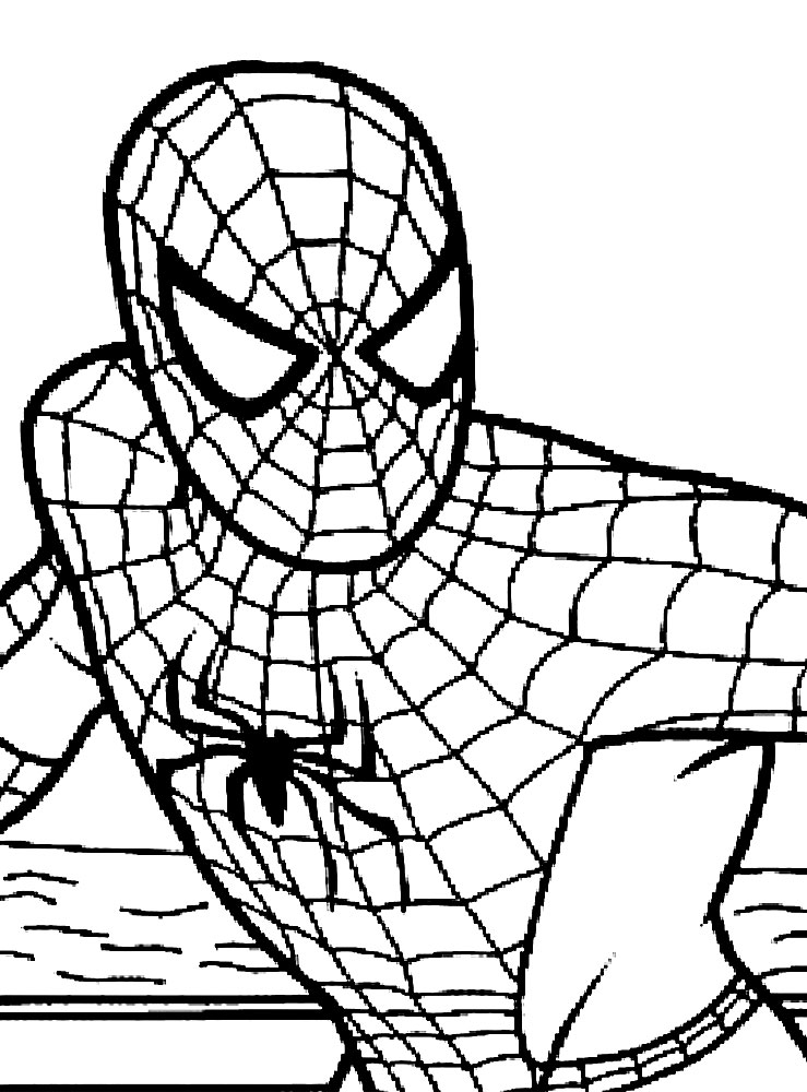 Человек-паук – все варианты раскрасок