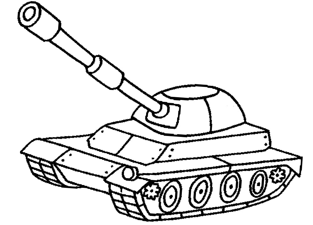 Картинки для раскрашивания с танками