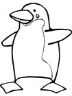 Пингвины раскраски для малышей