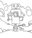 Картинки для раскрашивания с роботами