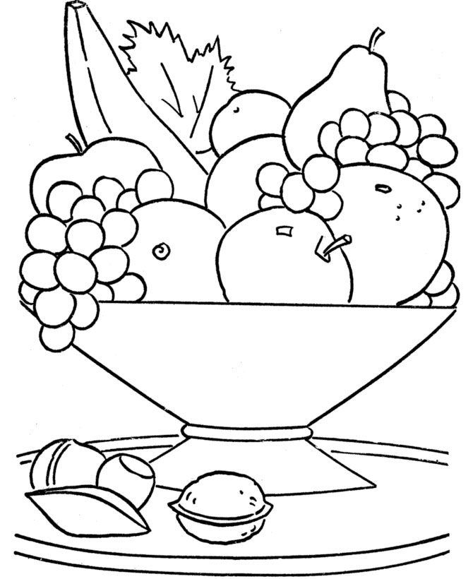 Детские раскраски с фруктами