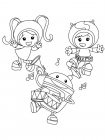 Команда Умизуми раскраски детские