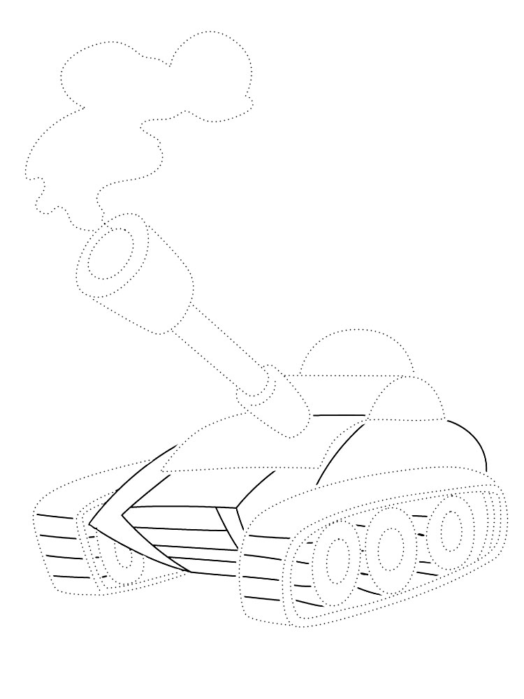 Развиваем мелкую моторику: рисуем и раскрашиваем танки