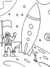 Космонавты раскраски детские