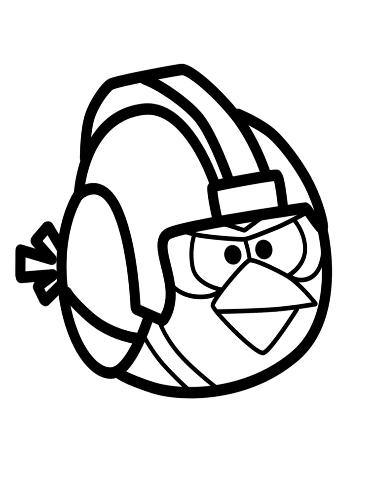 Веселые страницы для раскрашивания Angry Birds для детей