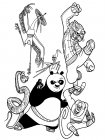 Раскраски Кунг-Фу Панда скачать и распечатать