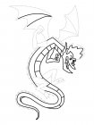 Обвести по точкам рисунки с Американским драконом: Джейком Лонгом и раскрасить их